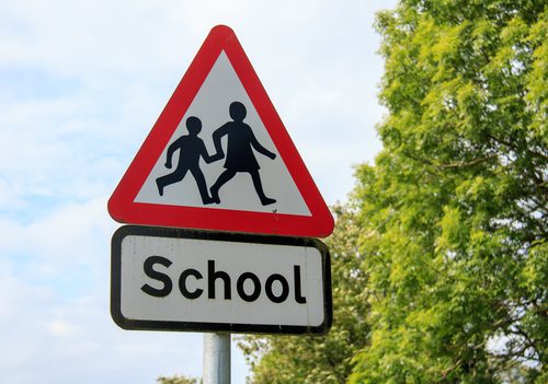 school zone sign