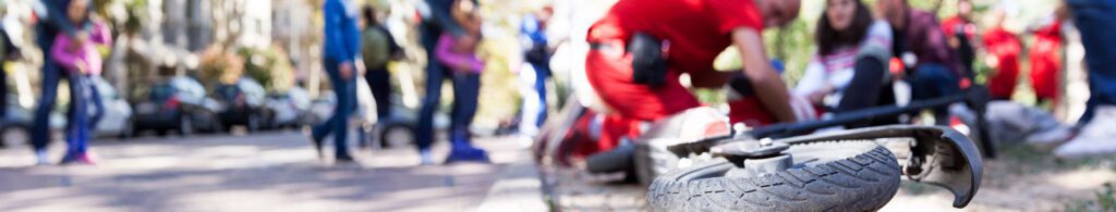 electric scooter rider injured in an accident